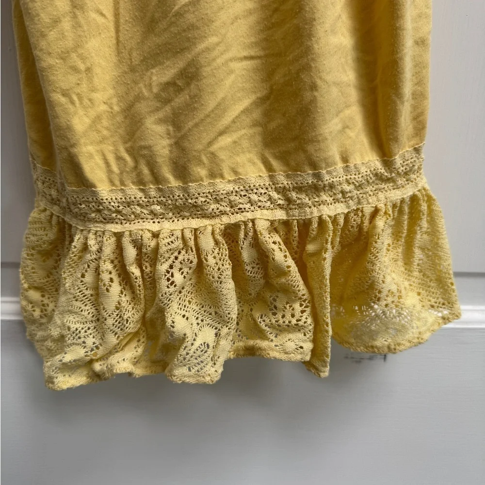 Baby Gap 3T Girls Yellow Lace Cami Sleeveless Dress
